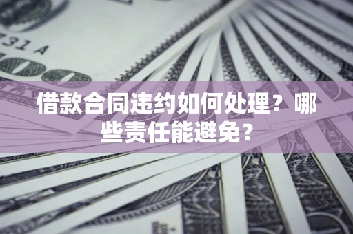 北京借款合同违约如何处理？哪些责任能避免？