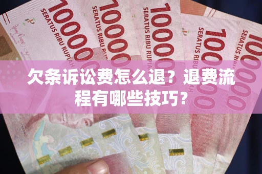 北京欠条诉讼费怎么退？退费流程有哪些技巧？
