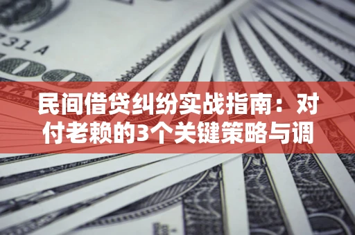 北京民间借贷纠纷实战指南：对付老赖的3个关键策略与调解盲区解析