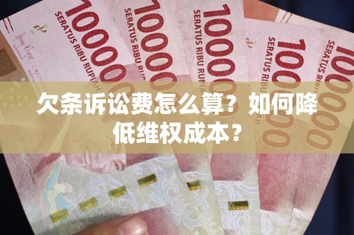 北京欠条诉讼费怎么算？如何降低维权成本？