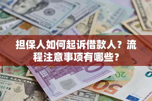 北京担保人如何起诉借款人？流程注意事项有哪些？